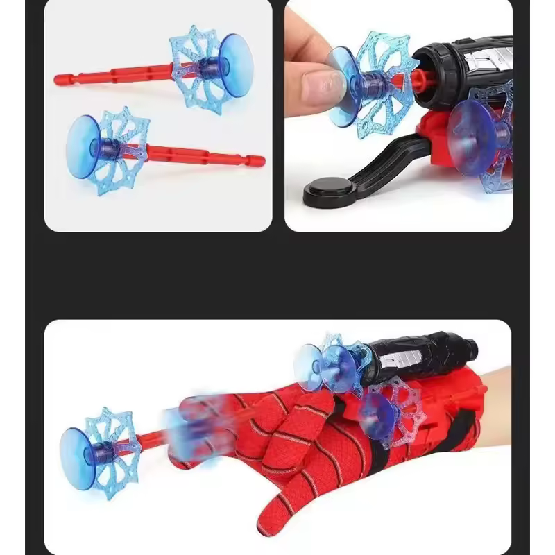 Superhero Launcher with Silk Glove Spiders Web Wrist Set Shooters Toy Anime Figures Cosplay Props for Children Kids Toys Gifts - Image 4