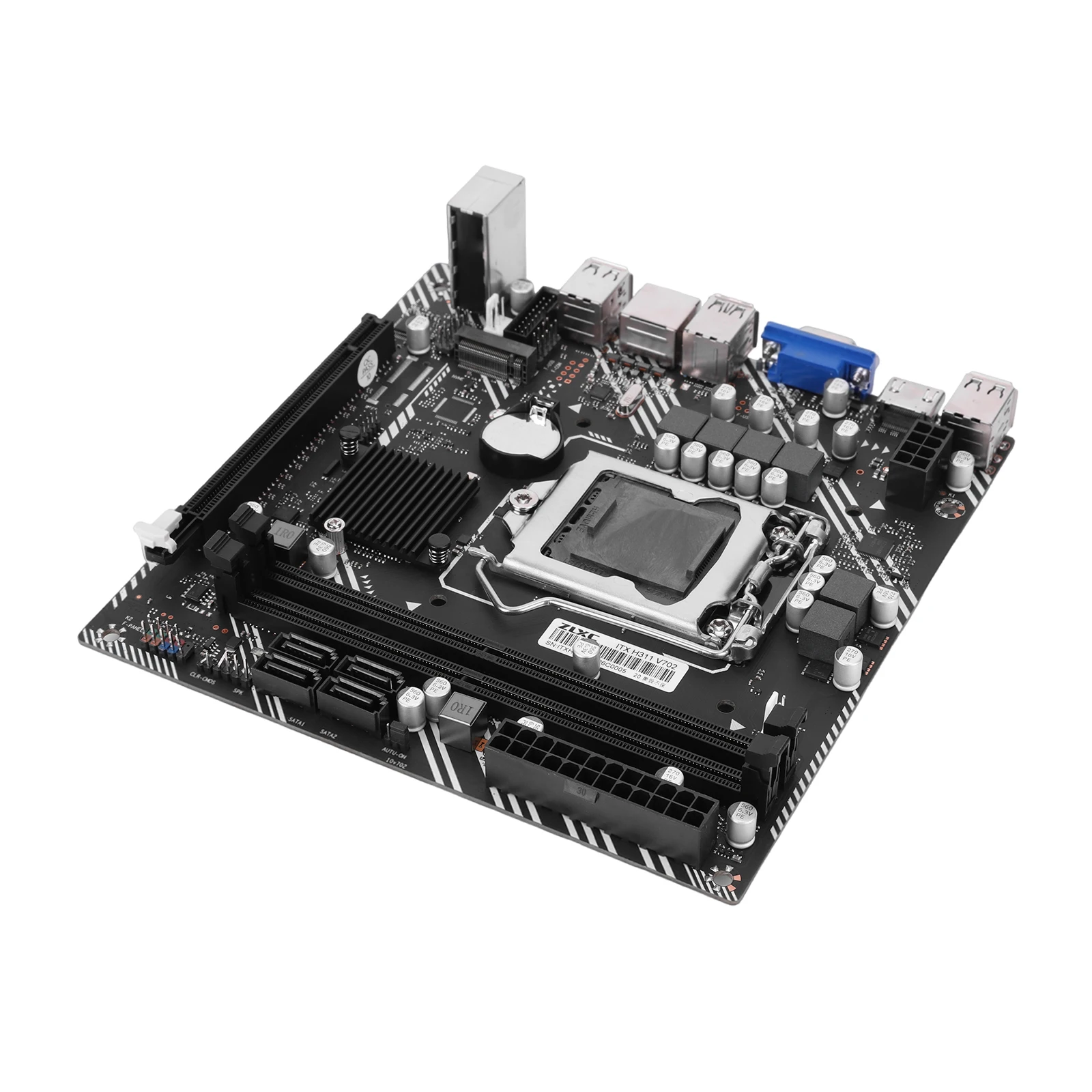 H311 Chipset ITX Motherboard Compatible with LGA 1155 Intel CPUs M.2 NVME SSD Compatible Motherboard for Desktop Use Only