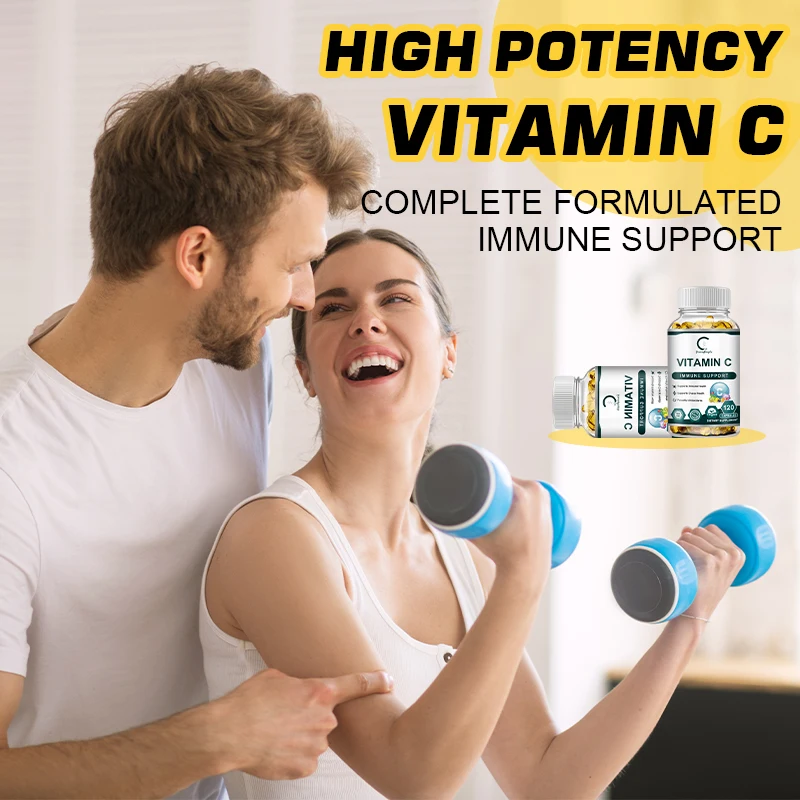 GPGP Greenpeople Vitamin C Capsules 1000mg Calcium Absorption Metaboize Fats&Proteins Reduce Muscle Soreness Energy Performance