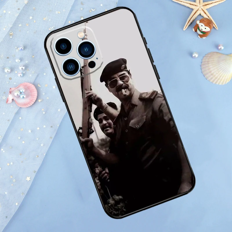 Saddam Hussein Iraq Phone Case For iPhone 14 13 12 11 15 16 Pro Max 7 8 Plus XR X XS Max 12 13 Mini Cover Case