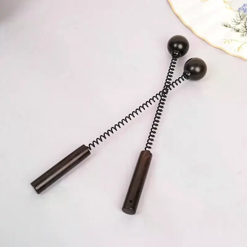 36Cm Acupoint Tapping Massage Hammer Stick Body Stress Relief Retractable Spring Sandalwood Neck Leg