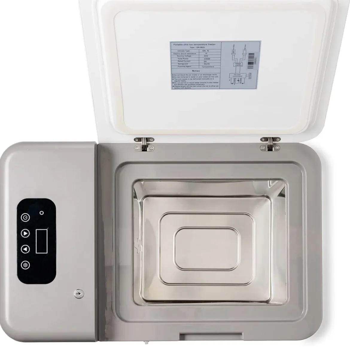 Car Refrigerator Freezer Ultra-Low Temperature 12V 24V Single-Temperature Reagent Transport Refrigerator Adjustable -86 Degree
