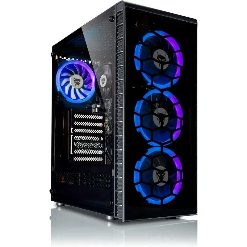 Q3 Essential Gaming, PC da gioco a 8 fili, AMD Ryzen 5 4X 3,90 GHz, grafica 4K Vega 11 Core, 16 GB di RAM, SSD da 1 TB, HDMI, W