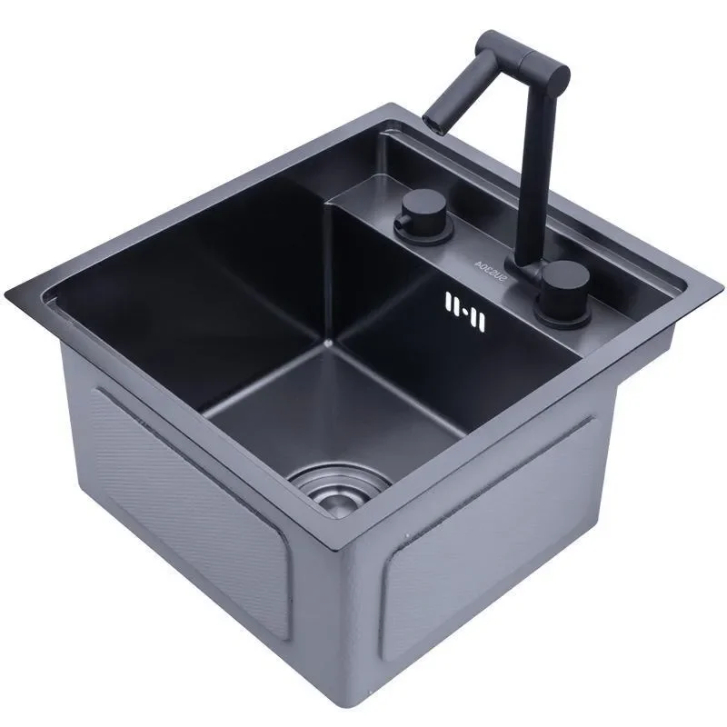 for Nakajima Hidden Sink Nano Black Invisible Handmade Basin Flat Embedded Undercounter Small Bar Pantry Pool Taichung