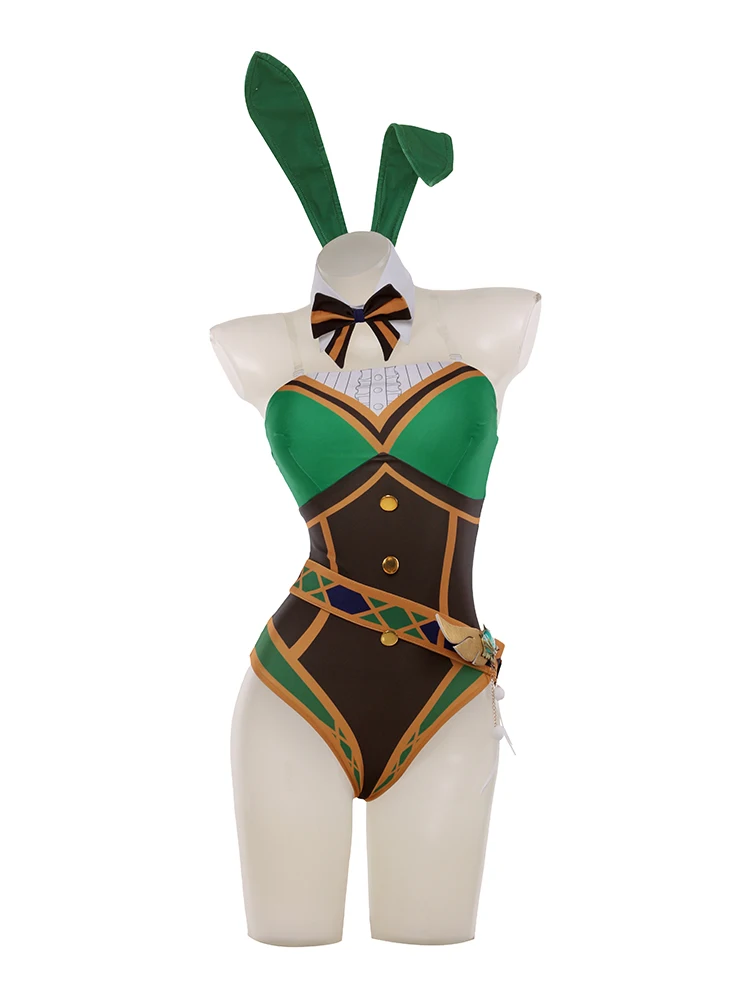 لعبة جينشين إمباكت فينتي أزياء تنكرية للهالوين وعيد الميلاد لعب الأدوار والحفلات المعرض الهزلي أنيمي للنساء S-XL فتاة الأرنب #6