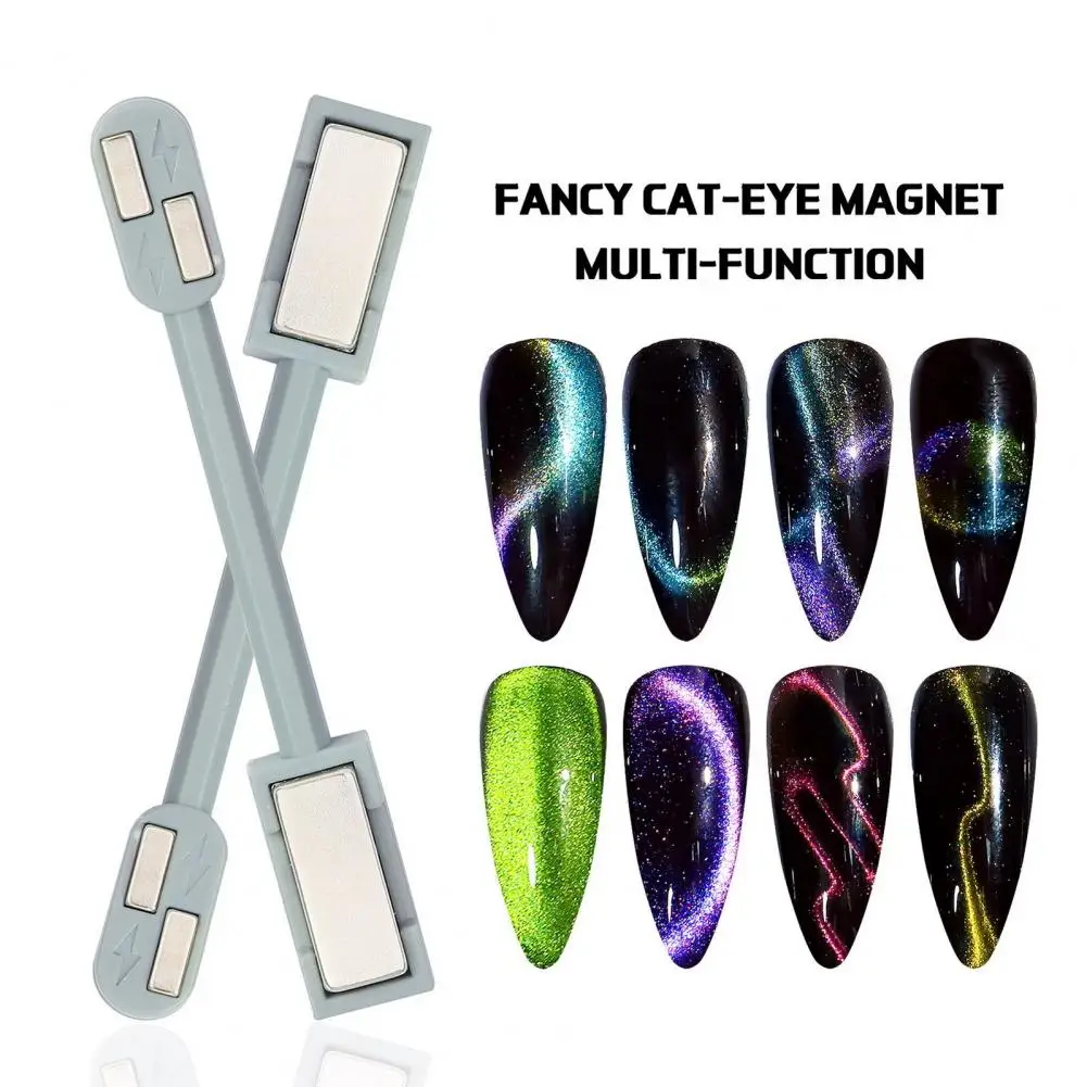 Double-ended Magnet Stick CatEye Nail Gel Magnet Strip Nail Art Magnet Stone 3D Cat Magnet Stick Manicure Tool Nail Accessories