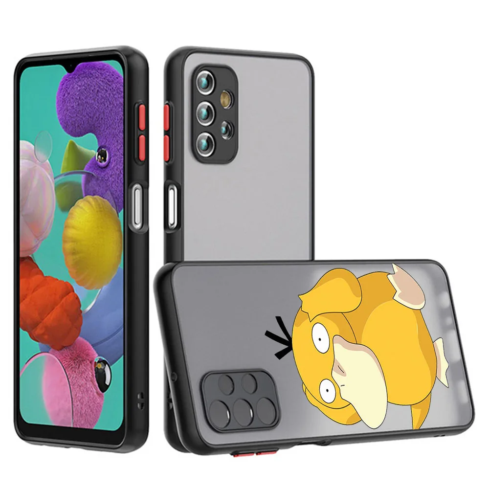 Casing ponsel Samsung, untuk Samsung A10 A20 A30 A40 A50 A70 A55 A35 A11 A01 A02 A03 A05 A04 ragu putih bebek lucu buram hitam transparan