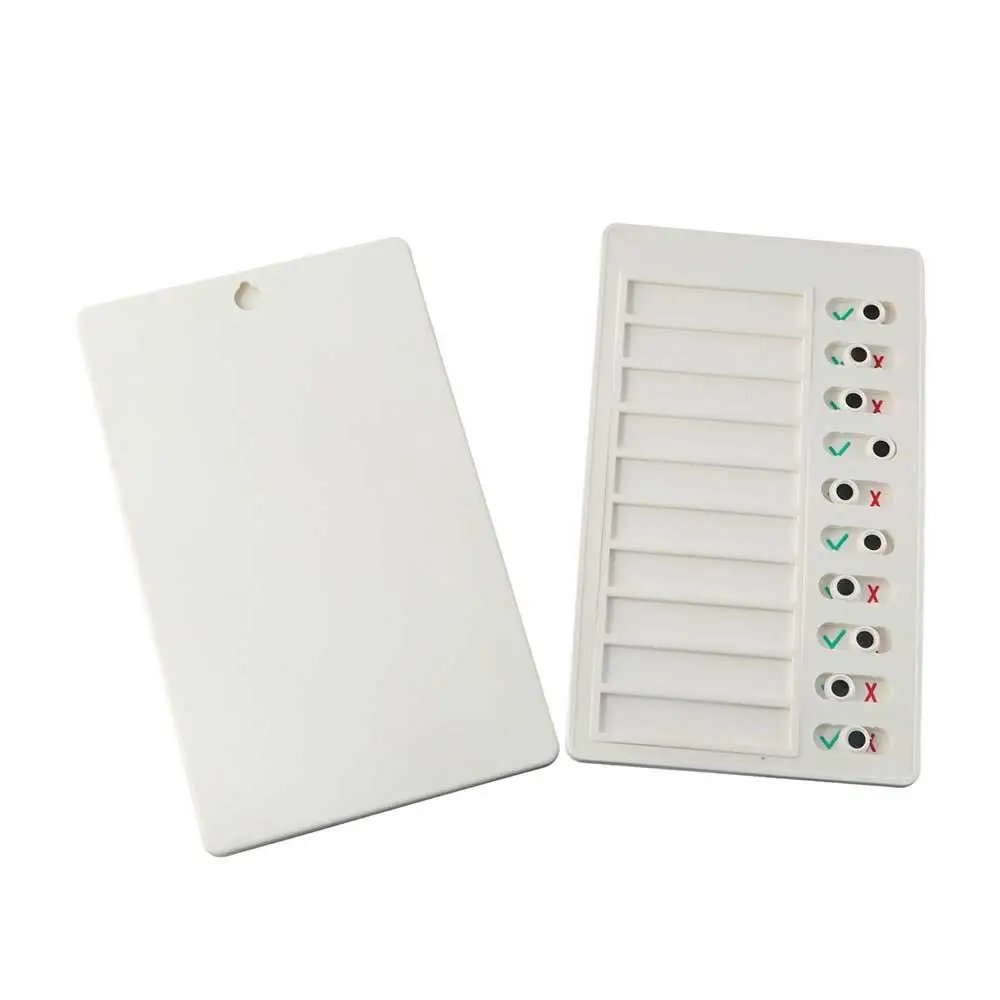 Reminder  Board Sticky Notes Memo Plastic Board Student Message Checklist Children's Self-discipline Punch Card Chore Chart