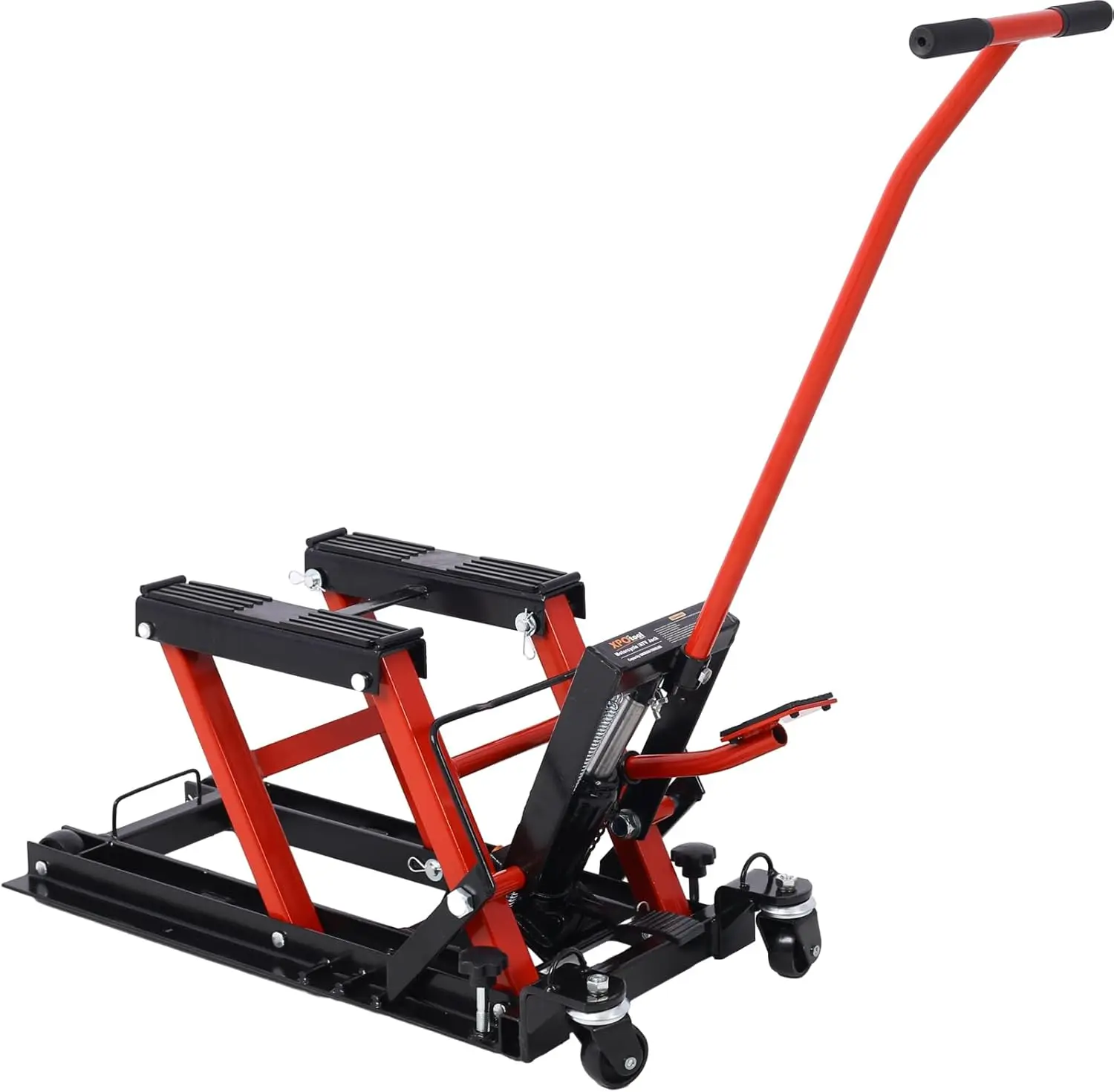 

Hydraulic Motorcycle Lift Jack, 1500 LBS Capacity ATV Scissor Lift Jack, Portable Motorcycle Lift Table with Wheels and Handle,
