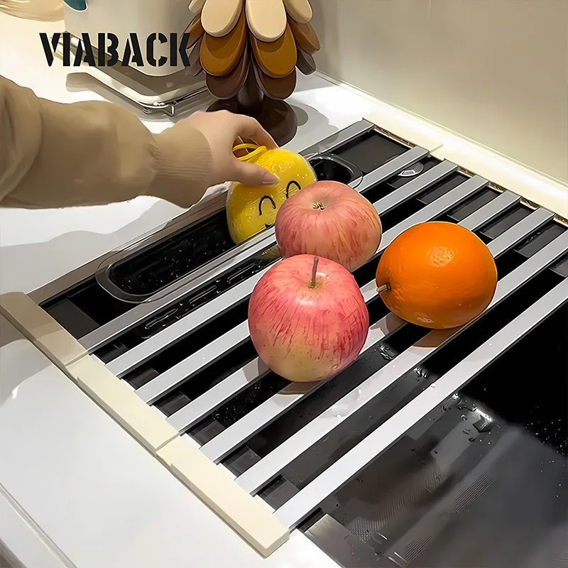 Kitchen Sink Drain Rack Foldable Silicone Insulation Pads Dishes Dishes Dishes