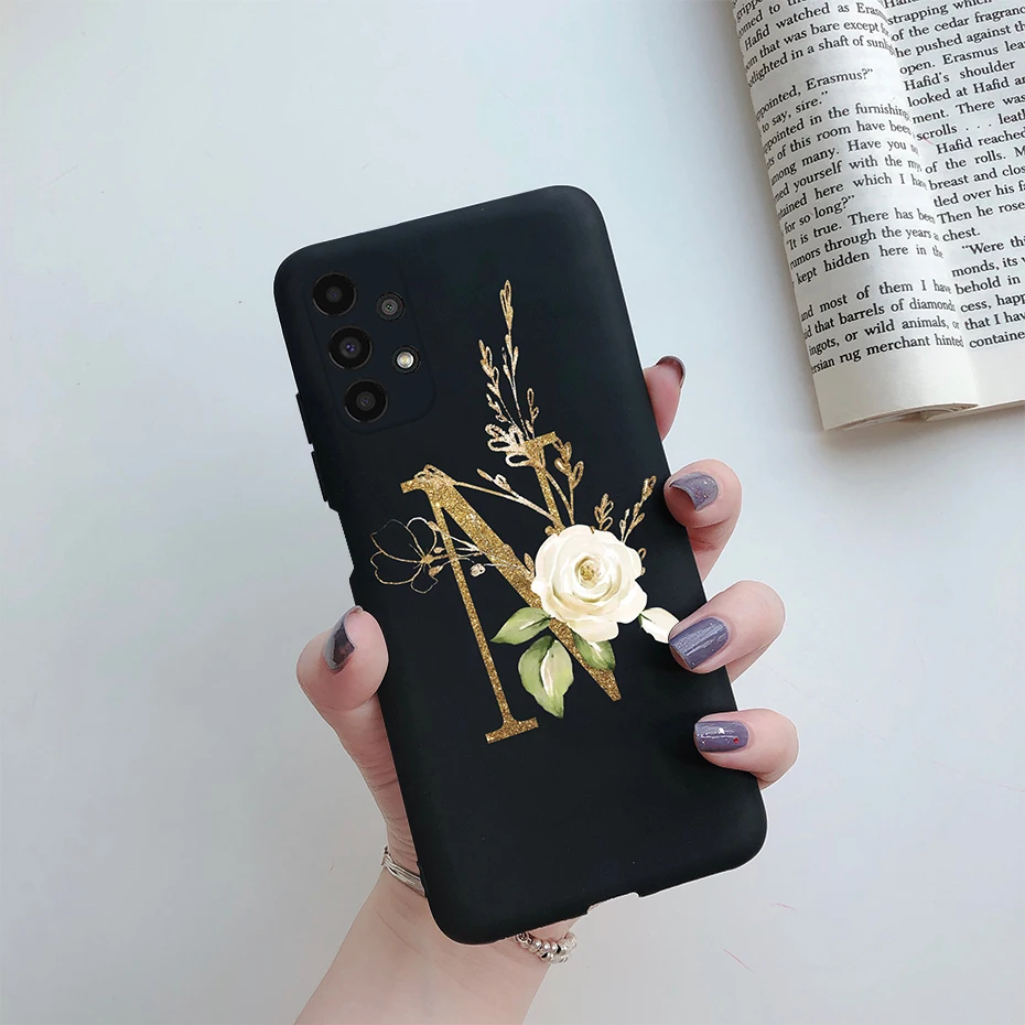 For Samsung Galaxy A13 4G Phone Case SM-A135F Cute Bumper Letters Silicone Soft Fundas Cover For Samsung A13 A 13 GalaxyA13 Case