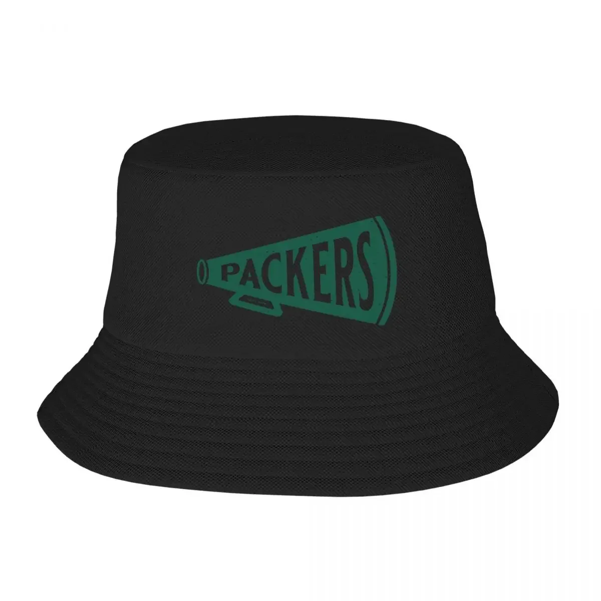 Vintage Megaphone -  (Green Packers Wordmark) Bucket Hat Brand Man cap Sun Cap  Men Hats Women's