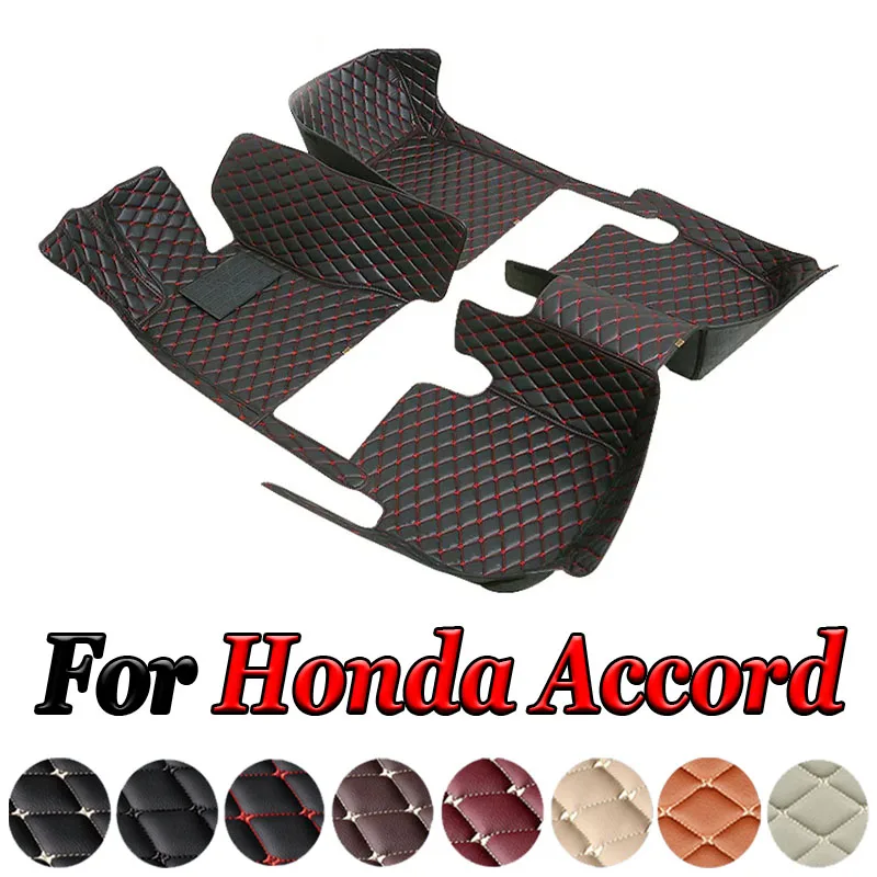 Custom Car Floor Mats For Honda Accord 6th 7th 8th 9th 10th 11th 1997-2023 Auto Carpets Foot Coche Accessorie