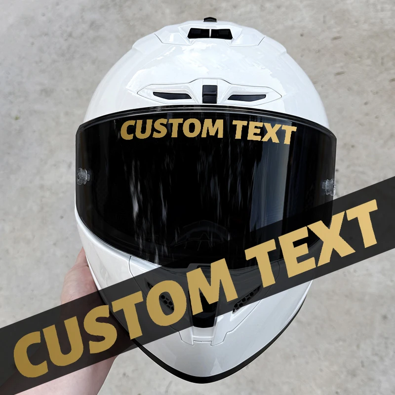 1PC Height2CM Custom Motorcycle Stickers Self-Adhesive DIY Helmet Front Fairing Fuel Tank Waterproof Vinyl Decals Personalized