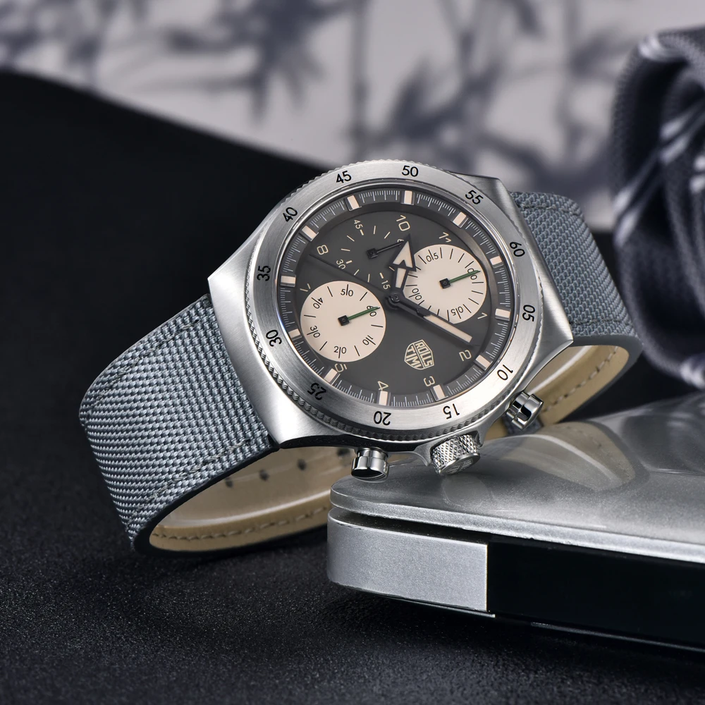 2025 جديد Rollstimi ساعات رجالي مقاوم للماء ساعة كوارتز بكرونوغراف للرجال هدية الياقوت مرآة الفولاذ المقاوم للصدأ ساعة اليد