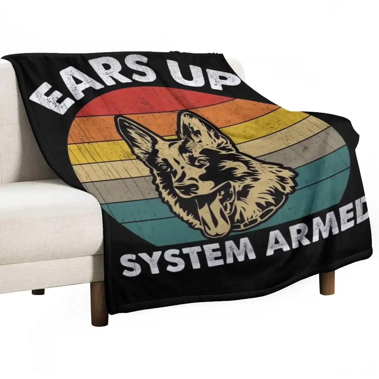 

German Shepherd Owner Gift Throw Blanket Flannel Luxury Designer Blankets