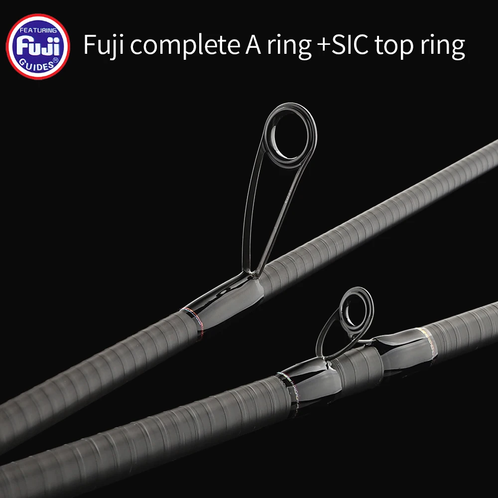 FISHINGFANS AUG TORAY T1100 Blank FUJI Alconite SIC Tip Guide L ML M 4 Axis Cross Carbon 3A Cork Carbon Handle Fishing Rod view 3