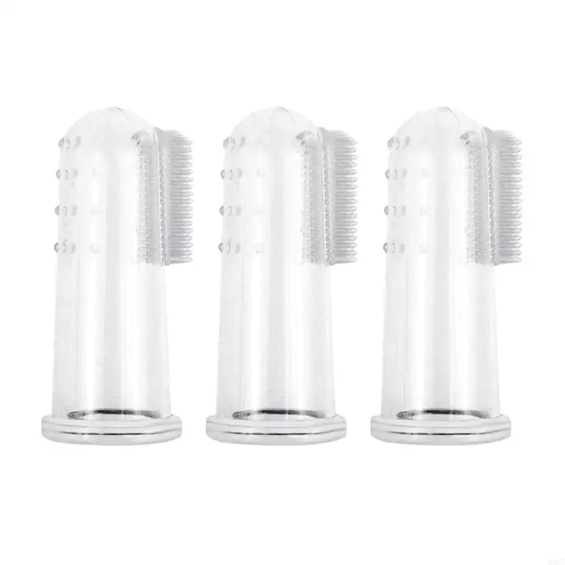 68UC Conveniente Pet Finger Ceprush dientes Alimento Alivio incomodidad dentición