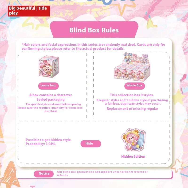 【متوفر】Babythree Sweet Dream 100% سلسلة لعبة صندوق أعمى شخصيات كرتونية دمية أرنب لطيفة صندوق غامض هدايا مفاجئة لأعياد الميلاد