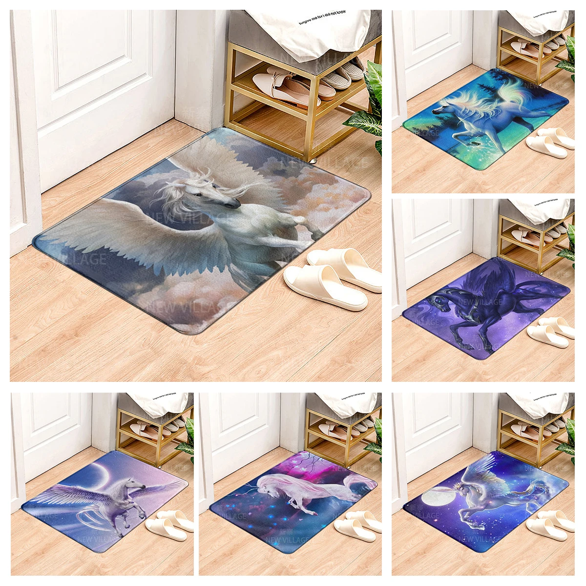 House entrance carpet Home Natural and Animal Styles doormat Room Bath mat Foot mat bath non-slip Kitchen water absorption mat