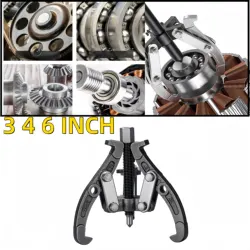 Gear Puller 3/4/6 Inch 3 Jaw 2 Jaw Reversible Pulley Remover Tool Bearing Flywheel Removal Kit Heavy Duty Professional Grade