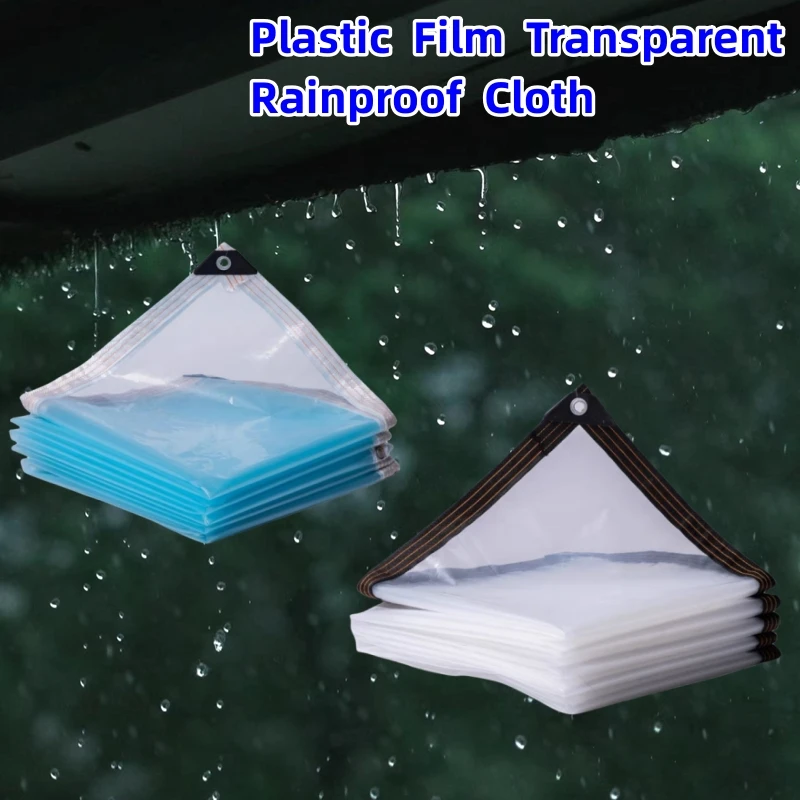 

PVC Plastic Film Transparent Rainproof Cloth Garden Succulent Plants Warm Dustproof Cloth Raincover Outdoor Garages Canopy