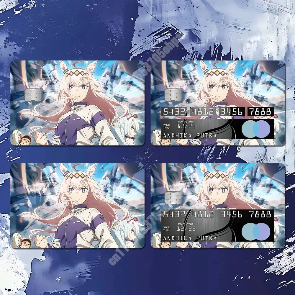 Oguri Cap UmaMusume Cinderella Gray Sticker for NFC ID Card Film Skin Credit Bank Card Stylish Cultural Decoration