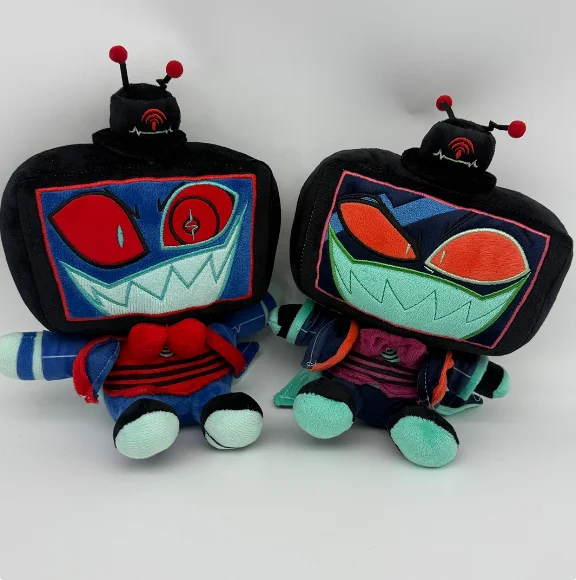 25CM Alastor Tiffany Vox TV Plush Doll Villainous Soft Stuffed Cartoon Peripheral Toys Accessories Birthday Fans Gift