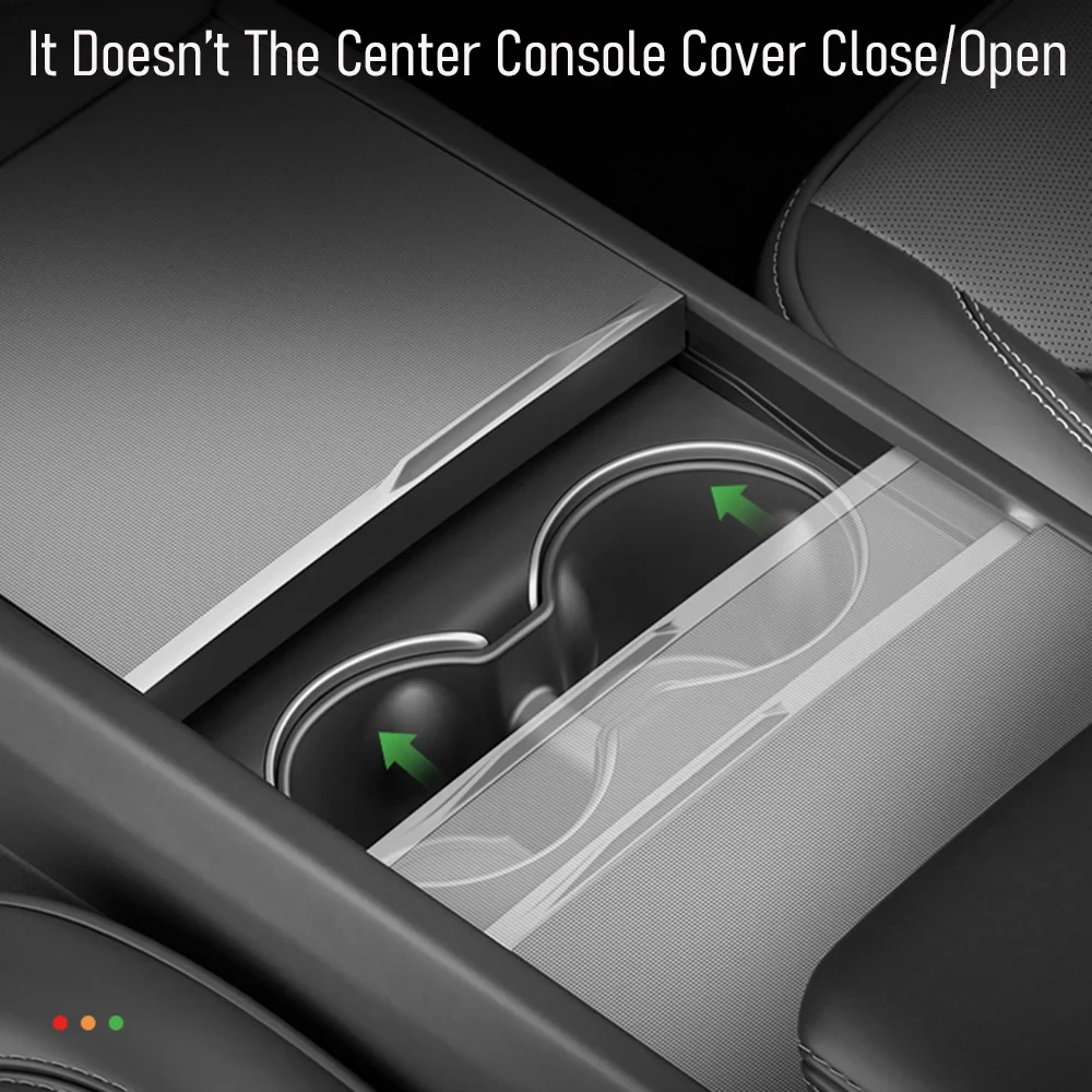 For Tesla Model Y Juniper Model 3 2025 Center Console Water Cup Holder TPE Coaster Mat Pad Model Y Juniper Organizer Accessories image 5