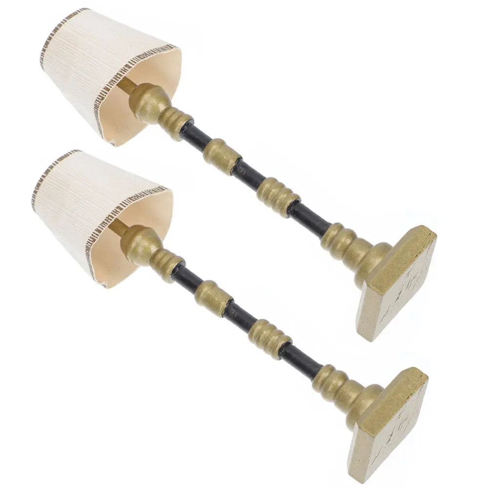 

2 шт. Изысканные миниатюрные напольные светильники из смолы для миниатюрных домиков, DIY-проектов, реалистичные детали для комнаты, креативная идея для подарка