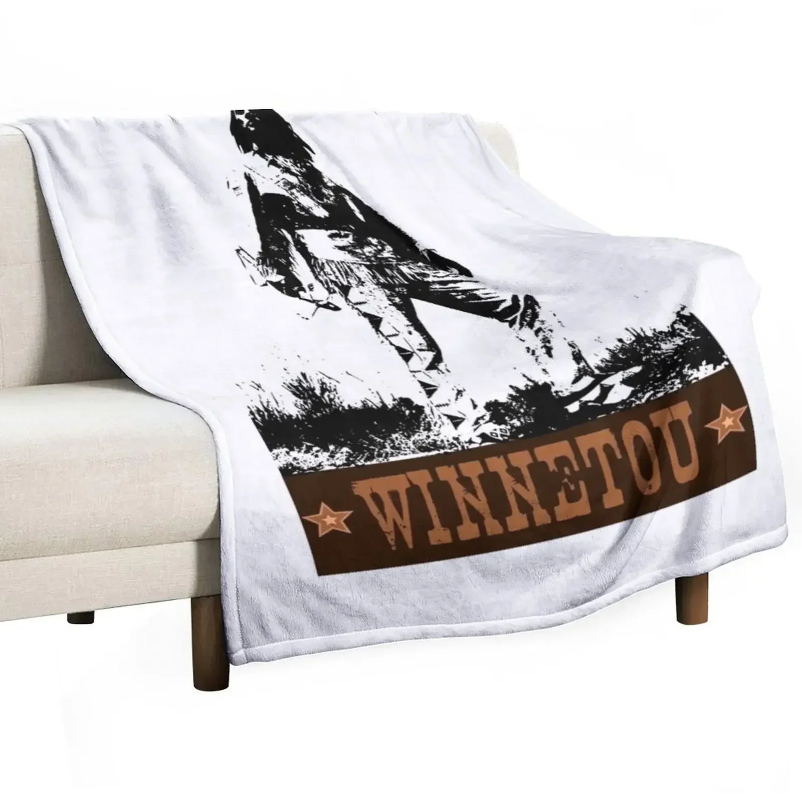 Save Winnetou Indian Chief Apache Gift Idea Birthday Throw Blanket Soft Plaid Soft Beds Fashion Sofas Blankets