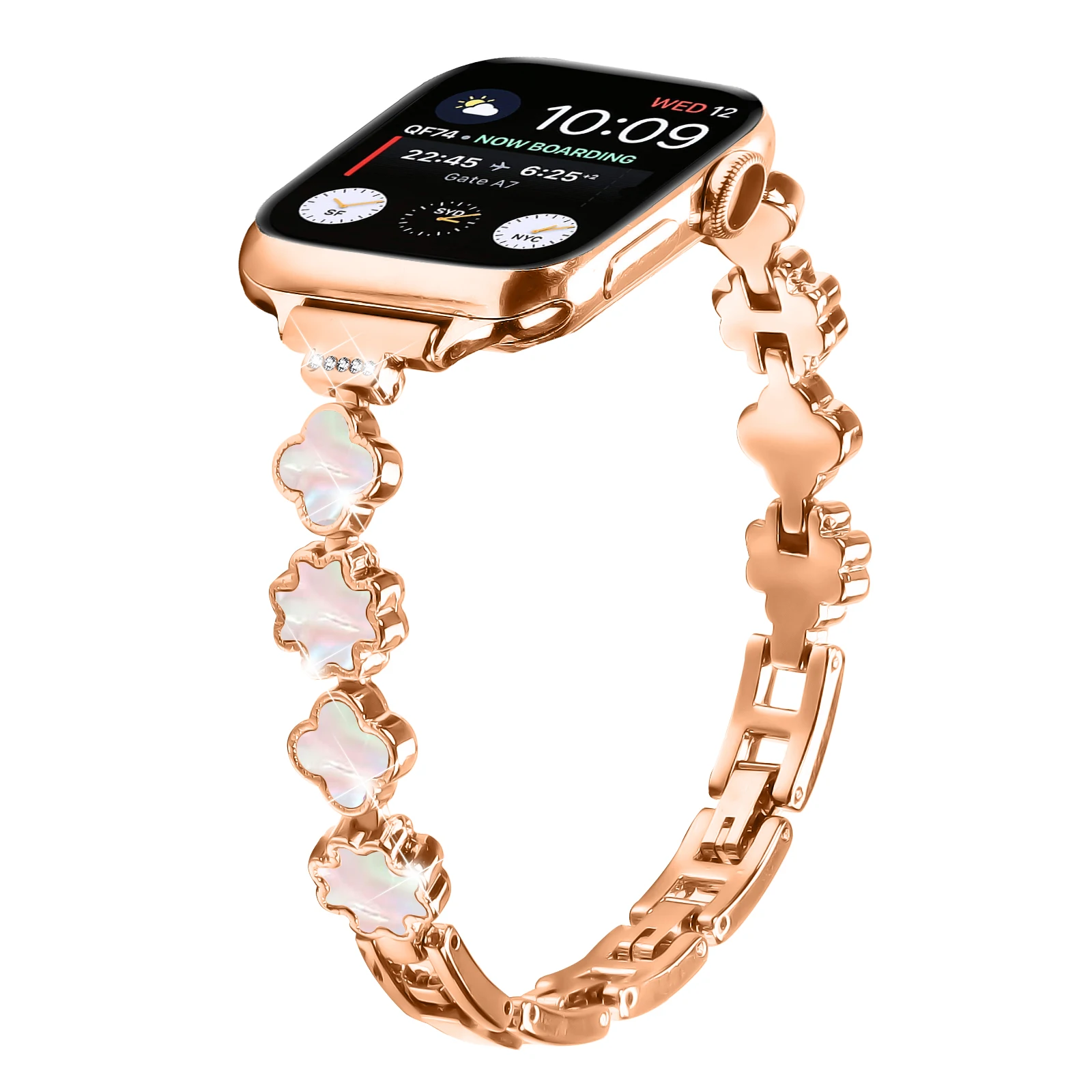 Cinturino in metallo da donna per cinturino Apple Watch 38mm 46mm 42mm 49mm 41mm 45mm 44/40mm 10 9 8 7 SE 6 5 Ultra 2 cinturino Iwatch