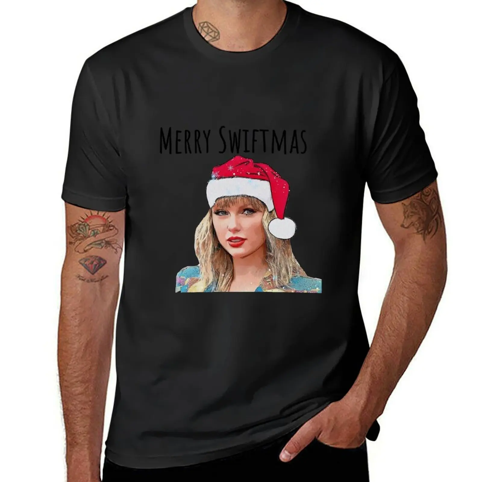 Merry Swiftmas Snow T-Shirt luxury t-shirt oversized anime figures customs design your own luxury clothes men