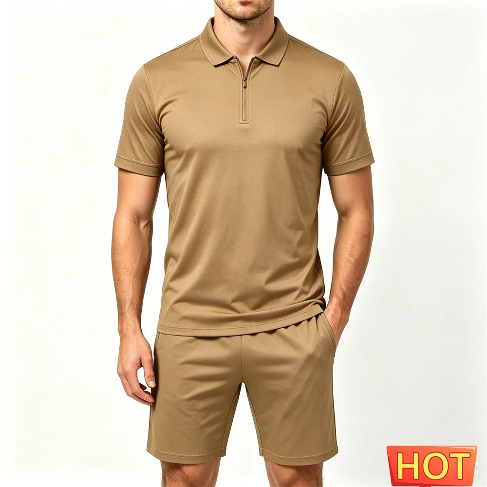 Summer Men's Tracksuit Sets Si - Men'S Fashion Color บทวิจารณ์และราคา