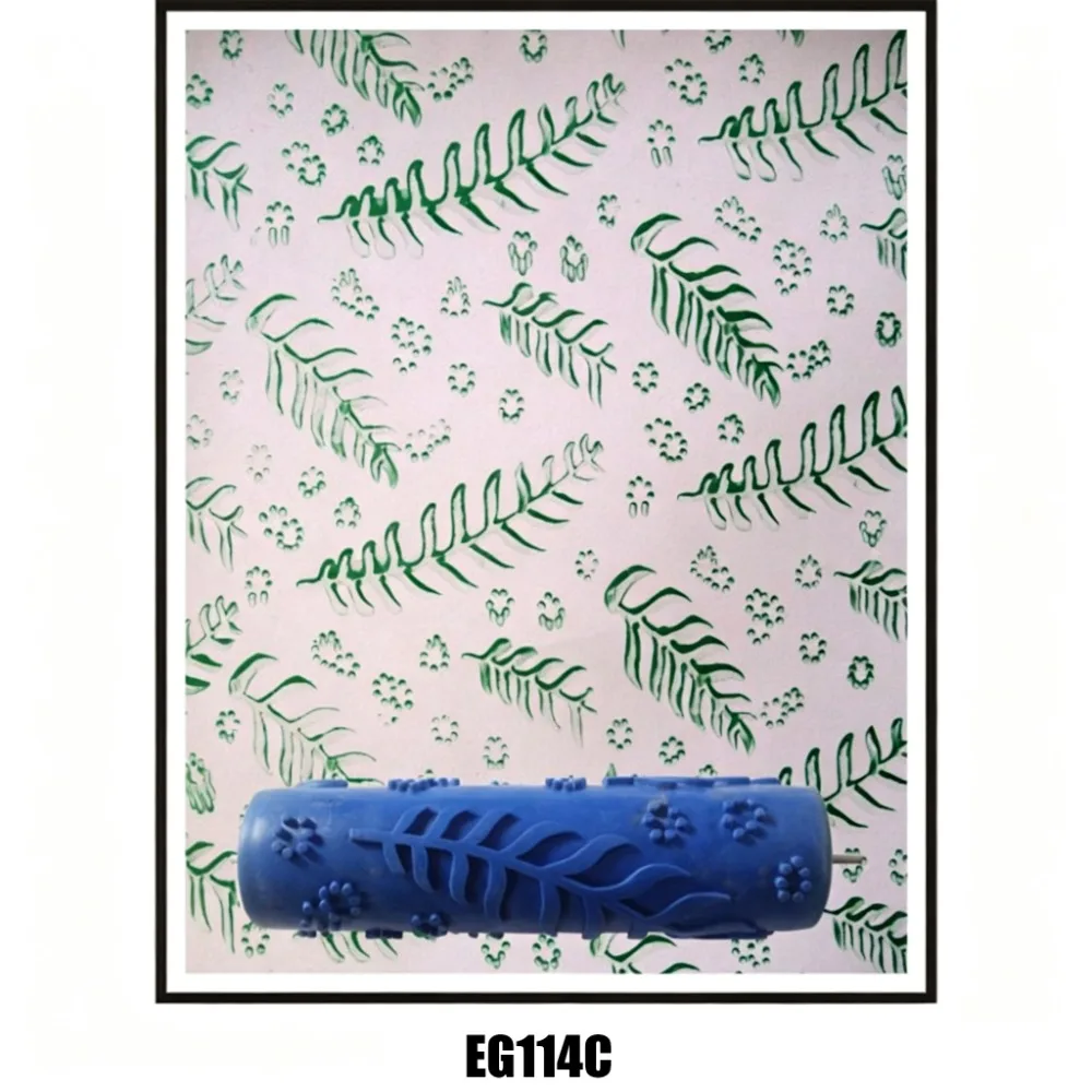 Smooth Coating Paint Roller Brush Texture Paint Tool Reusable Patterned Paint Roller 3D Pattern Rubber Roller Roller Brush Tool