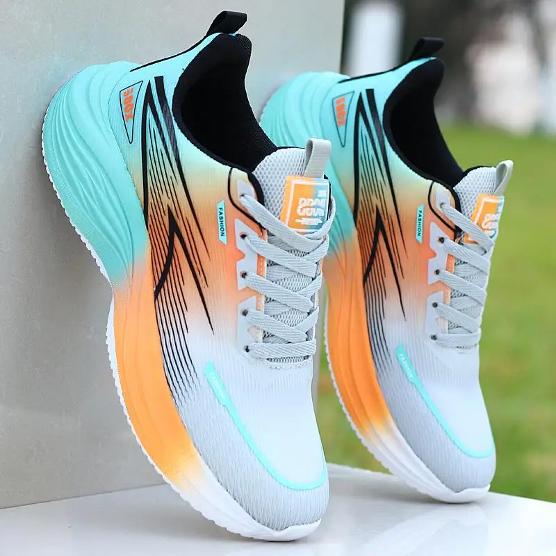 

Men's Breathable Running Shoes Lightweight Comfortable Soft Bottom Casual Sports Fashionable All-Season Mesh Airy Footwear