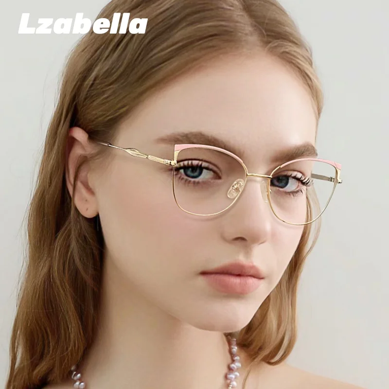 

Fashion 0 Diopters Women's Glasses Frame Cat Eye Anti Radiation Protection Eyeglasses Female Optical Prescription Eyewear WK6939