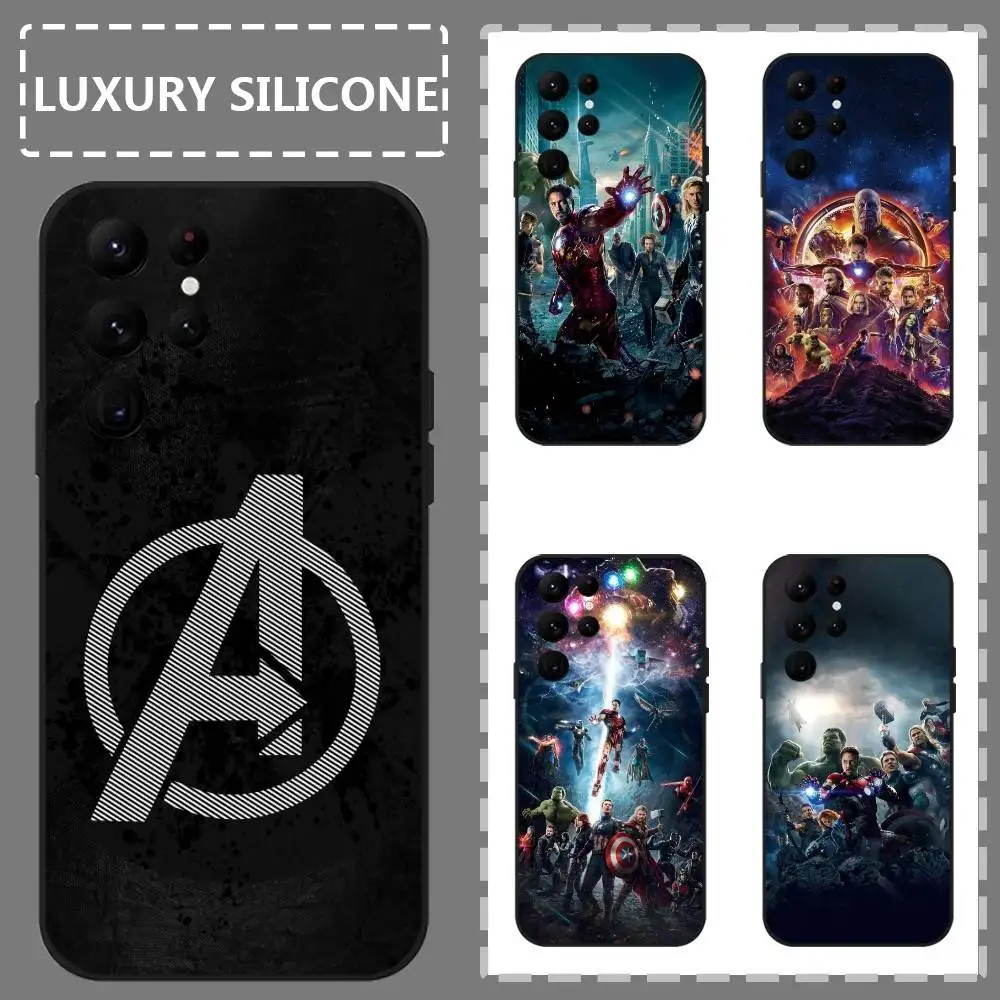 Знаменитый чехол для телефона A-Avengers для Samsung Galaxy S25 S24 S22 S23 Ultra S21 S20 Plus 5G, матовый нескользящий полный мягкий чехол