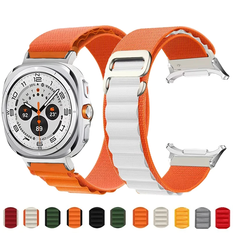 

Pop Alpine Loop Strap For Samsung Galaxy Watch 7 Ultra 47mm Band Sport Bracelet Nylon Watchband For Samsung Galaxy Ultra Accesso