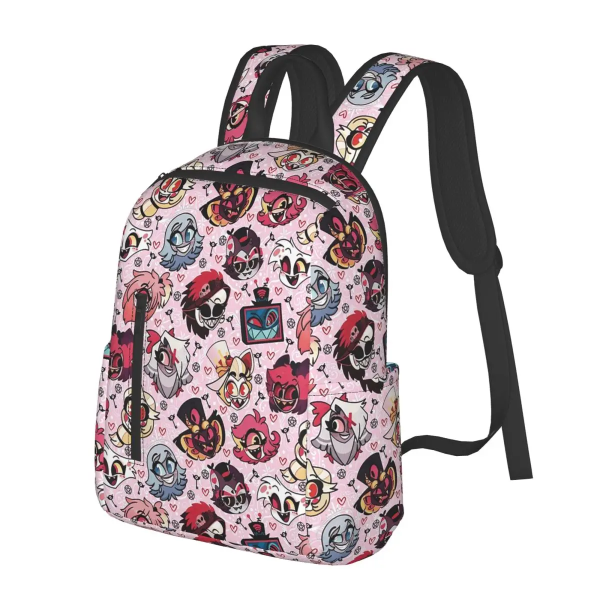 

Hazbin Hotel Cute Chibi Style Student Backpack School Bag Hiking Travel Daypack for Boys Girls Fashion Bookbag Shoulder Bags