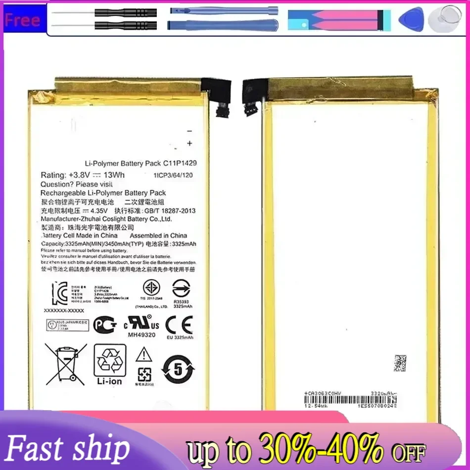 C11p1429 3450Mah Tablet Battery For ASUS ZENPAD C 7.0 C7.0 Z170MG Z710CG Z710C P01Z P01Y