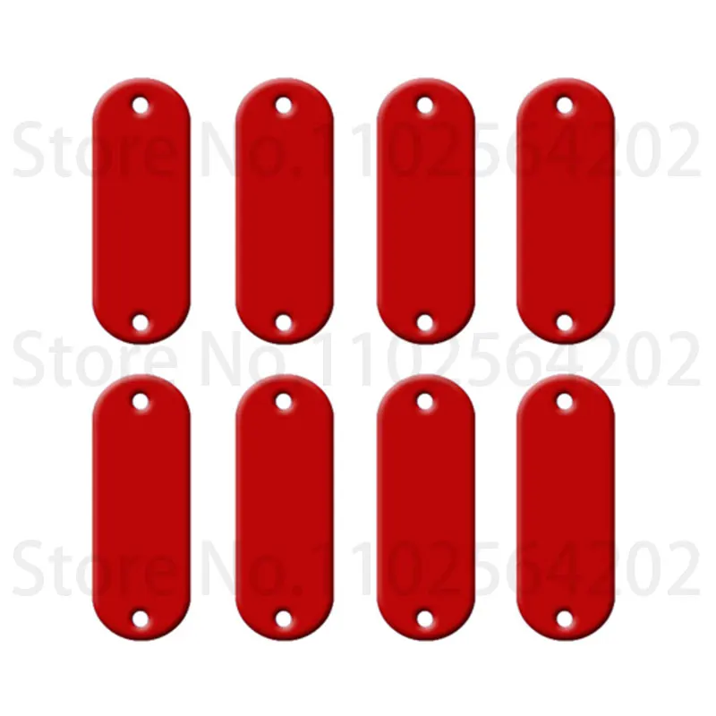 GEKTIMER 100 Pieces Aluminum Identification Tags Keychain 7