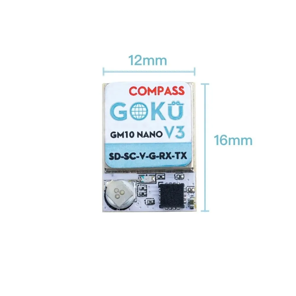 GPS Flywoo GOKU GM10 V3 - Ultra precisione (chip GNSS M10050) per drone FPV fai da te