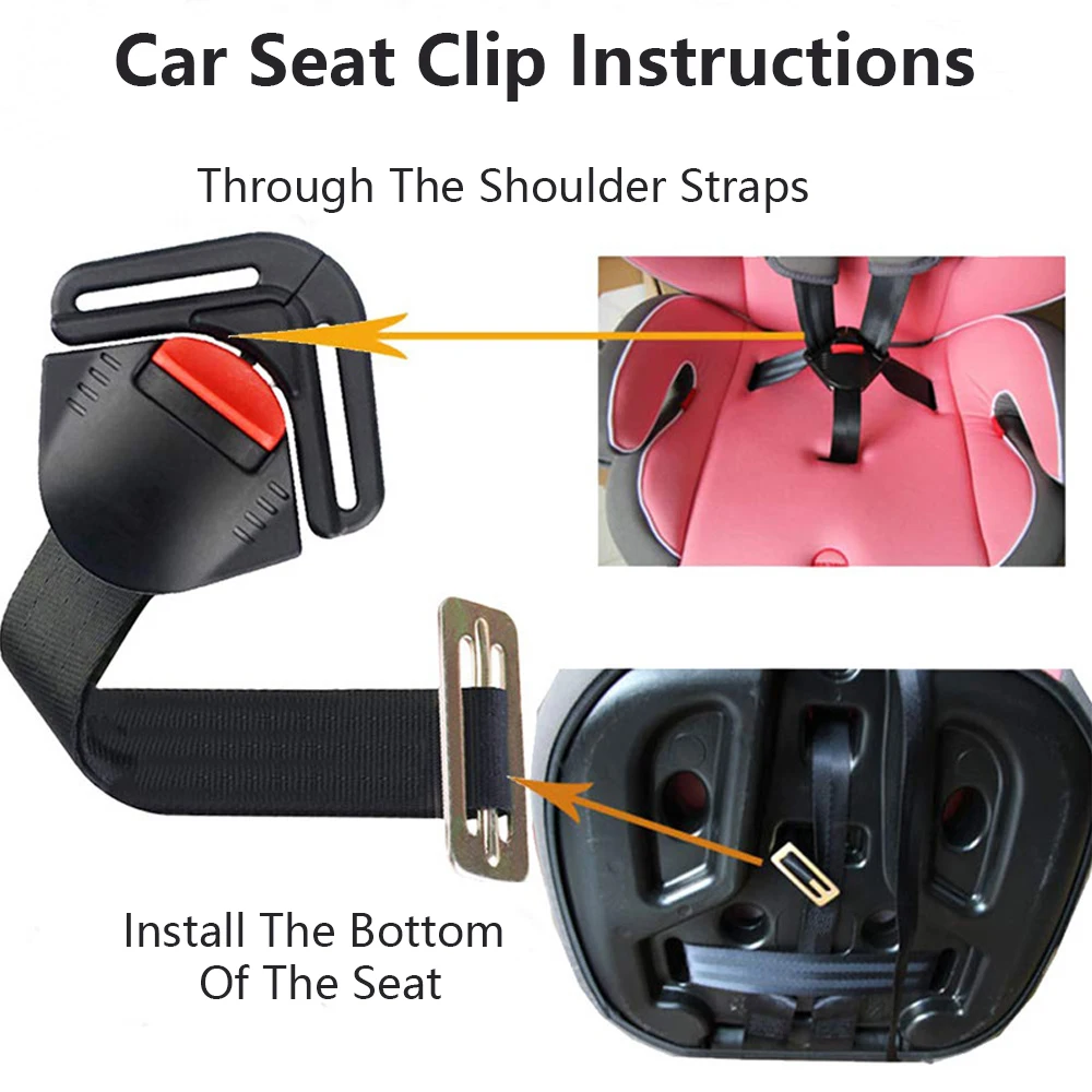 

1 Pcs Car Child Safety Seat Seat Belt Five-Point Lock Buckle Buckle Buckle Safety Buckle Accessories Universal Type