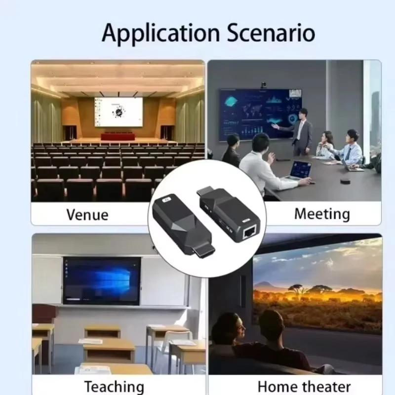 Adattatore display wireless per trasmettitore audio video compatibile HDMI 50M 1080P 60Hz da PC a monitorare