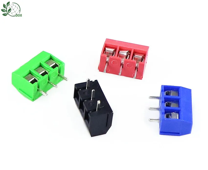 10 PCS KF301-5.0-3P Pitch 5.0mm KF301-3P Straight Pin PCB 2 Pin 3 Pin Screw Terminal Block Connector