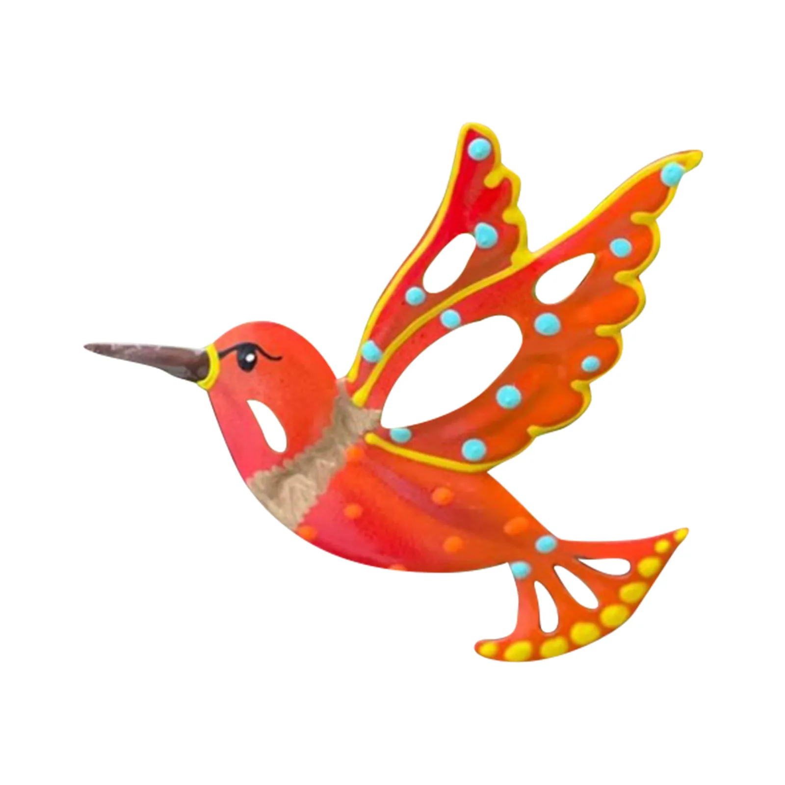 Colorful Wall Art Home Decoration Hanging Bird Ornament Garden Creative Room Sculpture Metal Hummingbird Home Garden 2026 T1