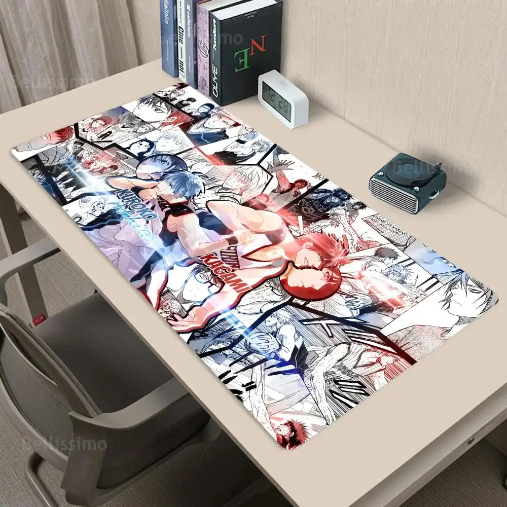 High Quality K_kuroko B_basketball Mouse Pad HD Anime Rubber Mousepad Laptop Desk Mat Gamer Keyboard Pad Gaming Accessories