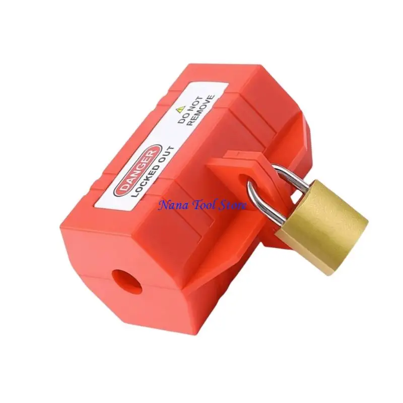 31GJ Plastic Lockout with Locking Label Industrial Household Plug Lock Easy to Use