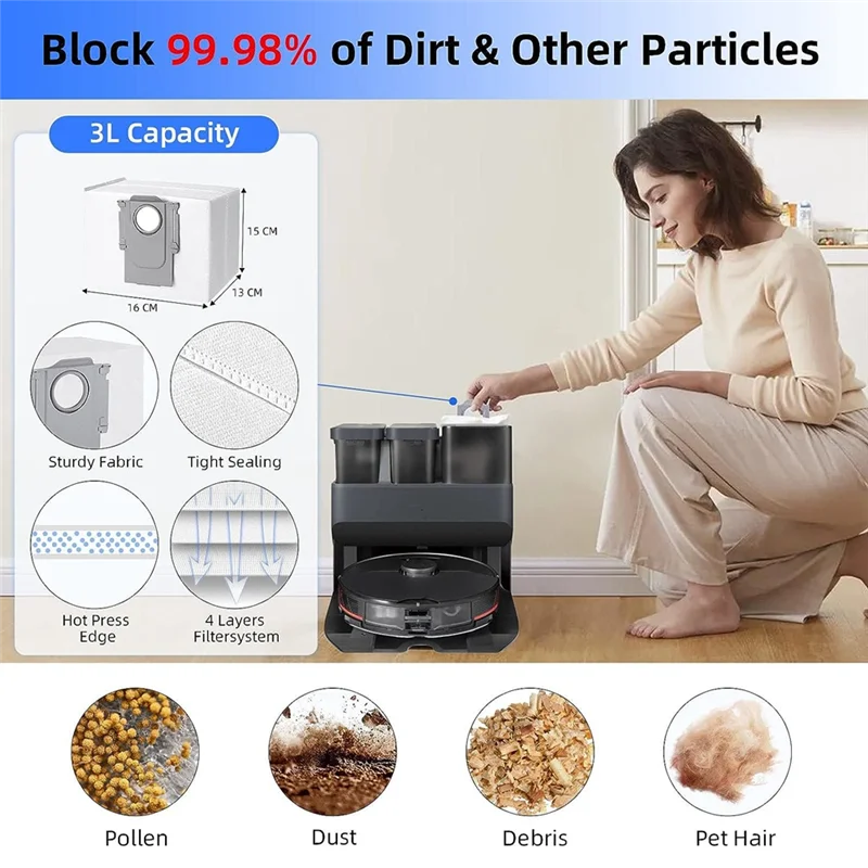 A44f-acessórios para xiaomi roborock s7 maxv ultra s7 pro ultra aspirador de pó peças reposição inclui escovas principais, wi